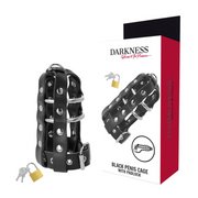 Cintura di castità DARKNESS LEATHER CHASTITY CAGE