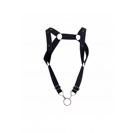 ANELLO FALLICO CON IMBRACATURA DNGEON STRAIGH BACK HARNESS