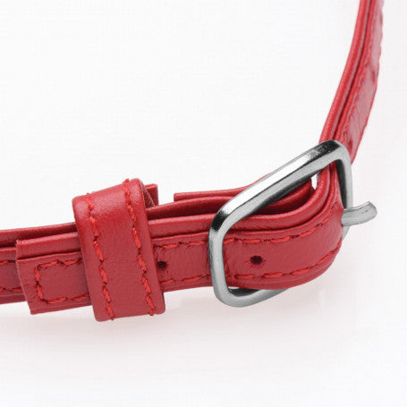 Heart Lock- collare con chiavi- Rosso