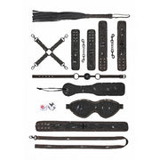 Kit sadomaso Denim Bondage Set Tough Denim Style Black