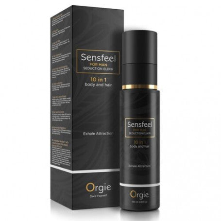 Lozione per Corpo e Capelli Sensfeel for Man Seduction Elisir 10 in 1