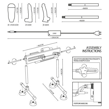 MACCHINA DEL SESSO DOUBLE-SIDED FUCKING MACHINE