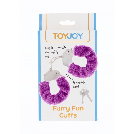 manette Furry Fun Cuffs purple