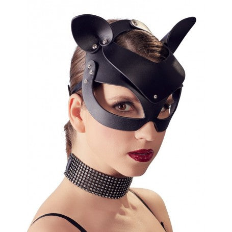 maschera head black mask cat