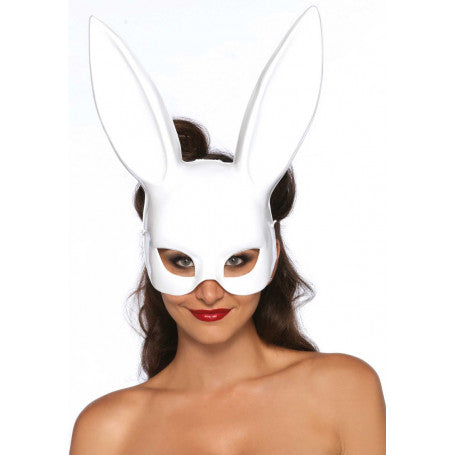 Maschera bondage coniglietto bianco Masquerade Rabbit Mask