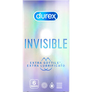 Preservativi durex INVISIBLE EXTRA LUBE 6 PEZZI