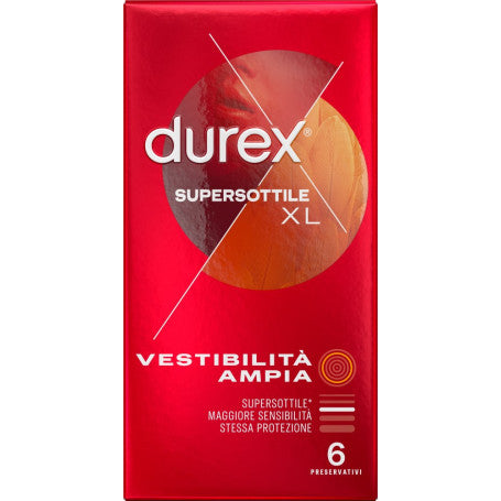 Preservativi durex SUPERSOTTILE XL 6 PEZZI