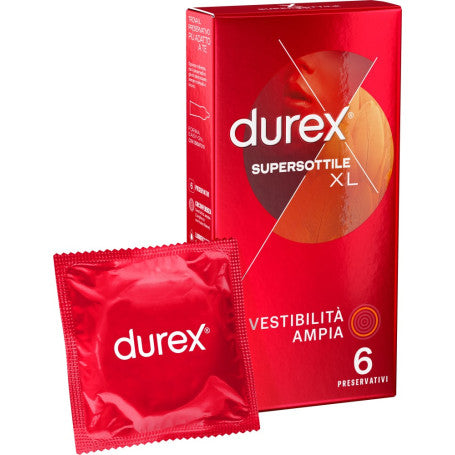 Preservativi durex SUPERSOTTILE XL 6 PEZZI