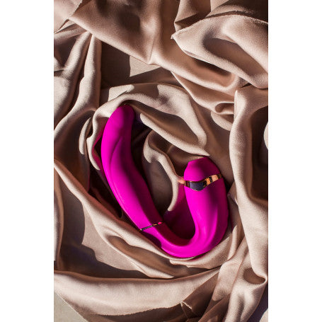 Vibratore vaginale con succhia clitoride My G fucsia