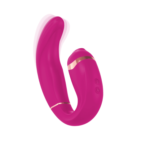 Vibratore vaginale con succhia clitoride My G fucsia